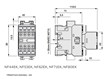 Габаритные размеры NF44EK, NF53EK, NF62EK, NF71EK, NF80EK